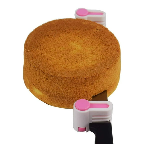 DIY Cake Slicer, Stratification Auxiliary, Bread Slice, Toast Cut, 5 Layers Leveler Slicer, Kitchen Fixator Tool (2, Rose Red) - green