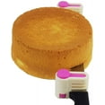 thumbnail image 1 of DIY Cake Slicer, Stratification Auxiliary, Bread Slice, Toast Cut, 5 Layers Leveler Slicer, Kitchen Fixator Tool (2, Rose Red), 1 of 5