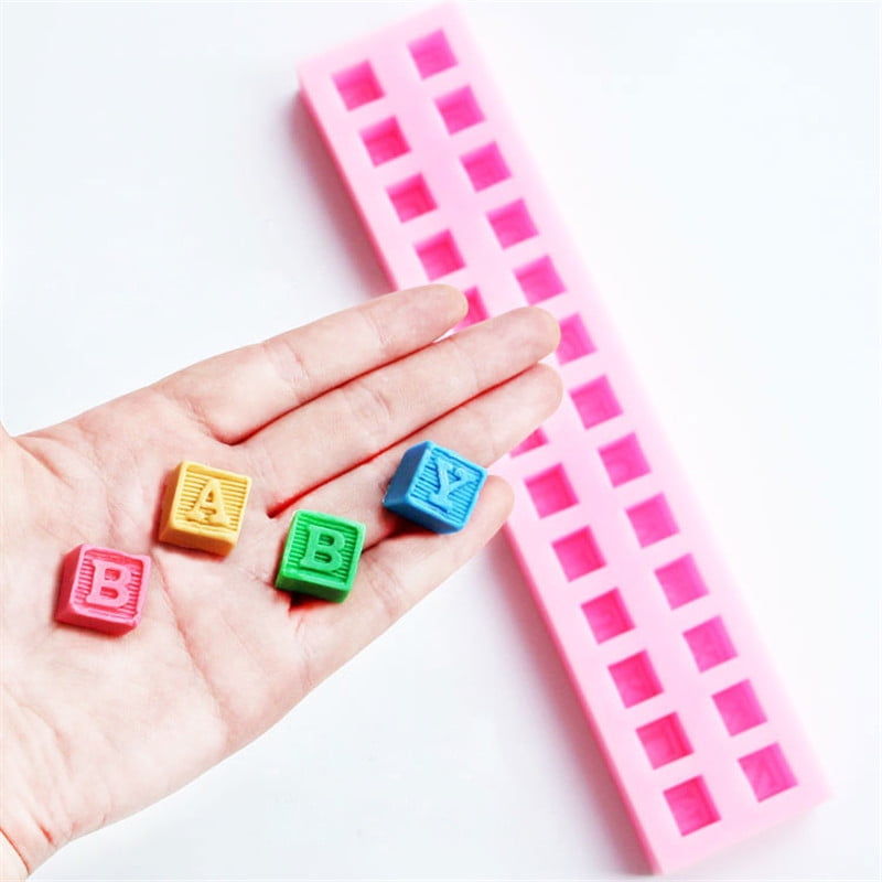 DIY Cake Tools Silicone English Letters 3D Alphabet Building Block ...