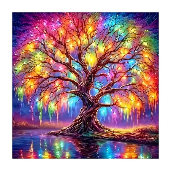 DIY Canvas Painting Kit, 11.7x11.7 in, Create Your Own Wall Art, Perfect for Family Crafting and Home Decor