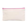 thumbnail image 1 of DIY Canvas Zipper Pouch - Multi - Purpose Makeup Bag & Pen Pencil Case - High - Quality Soft Canvas for Travel, Organizing, and Personalization,Pink, 1 of 4