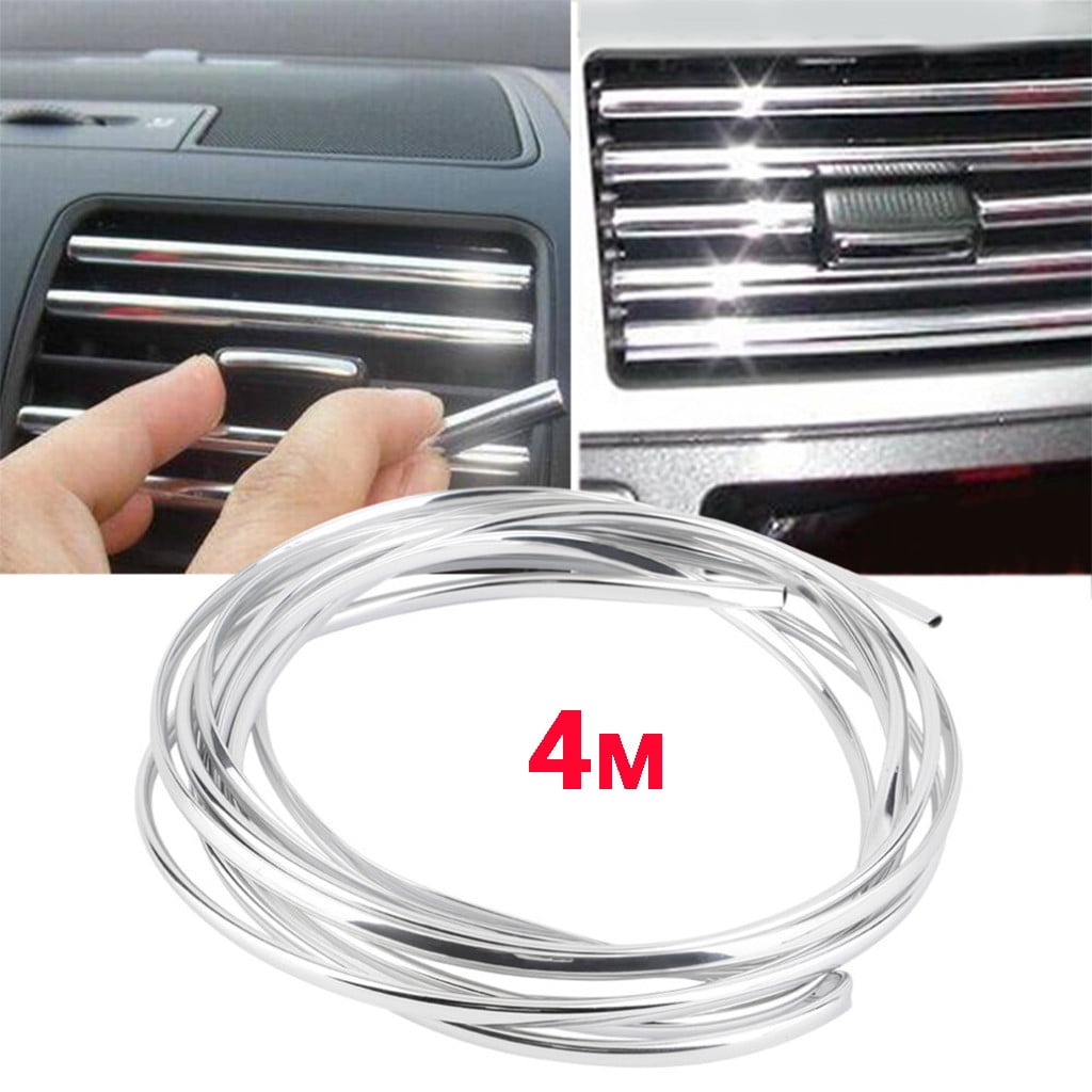 DIY Car Interior 4 Meter Air Conditioning Port Bright Strip
