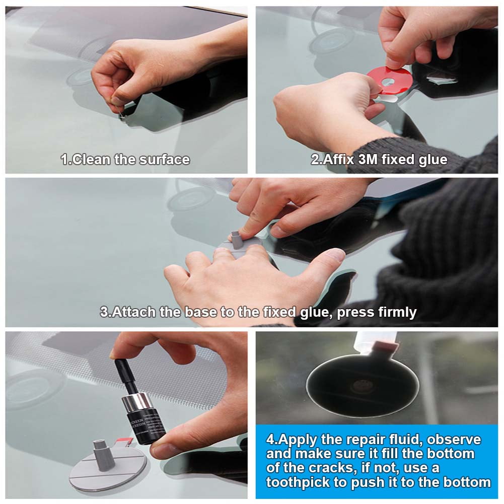 DIY Car Windshield Repair Kit Windscreen Glass Repair Tool Set for Star