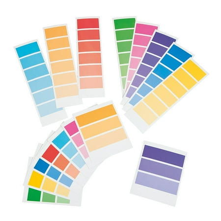Paint Chip Supply Strips - Craft Supplies - 800 Pieces
