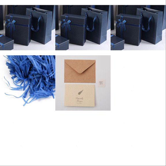 DIY Cardboard Box Making Kits including Cardboard Box Raffia Crinkle Cut Paper Shred Filler Leaf Pattern Kraft Envelopes and Greeting Cards Set