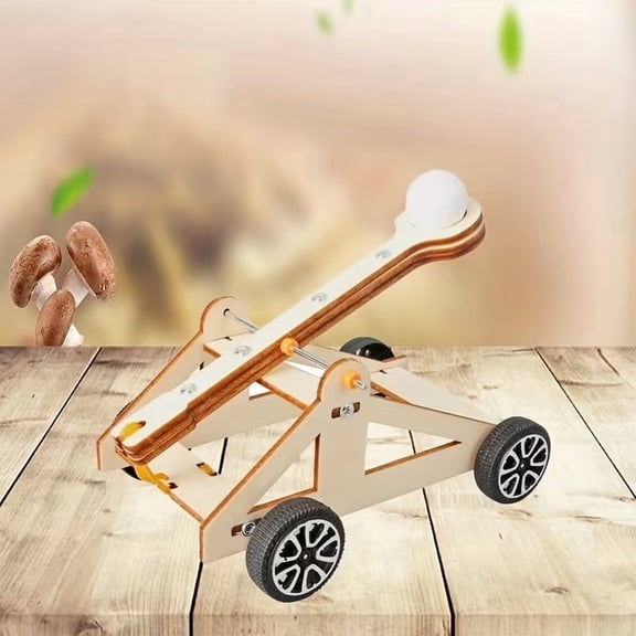 DIY Catapult Chariot STEM Kit Physics Building Toy for Kids 8-12