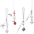 thumbnail image 1 of DIY Cell Phone Charms with Alloy Pendants Mobile Straps with Beads Strawberry Horse Heart Flower Ghost Pumpkin Witch Star Fashion Phone Lanyard Strap Phone Chain Strap DIY, 1 of 9