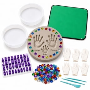 DIY Cement Handprint Garden Stepping Stone Making Kit with Mold