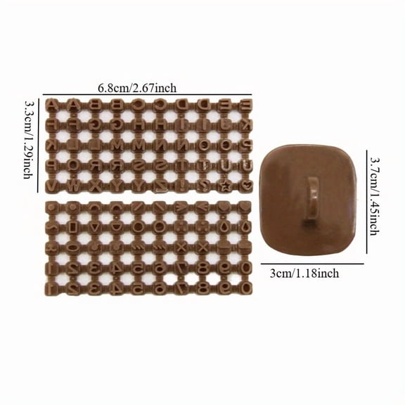 DIY Ceramic Soft Clay Stamp Mold Set - Alphanumeric Symbol Stamps for Unique Crafting and Soap Making