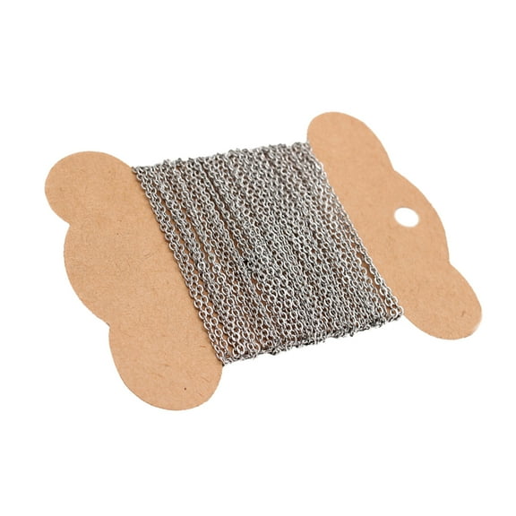 BESTOYARD Stainless Steel Chain for DIY Jewelry Making Silver 5 Meter Durable and Easy to Use