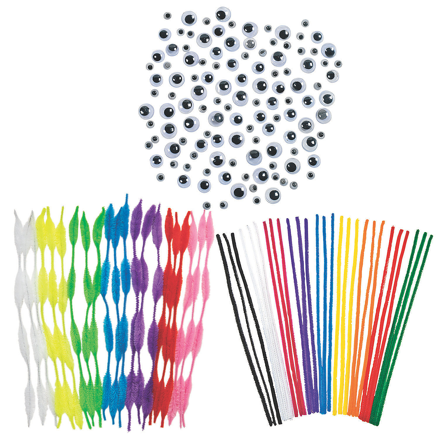 DIY Chenille Stem Animal Supplies, Craft Supplies, Party Supplies, 878 Pieces