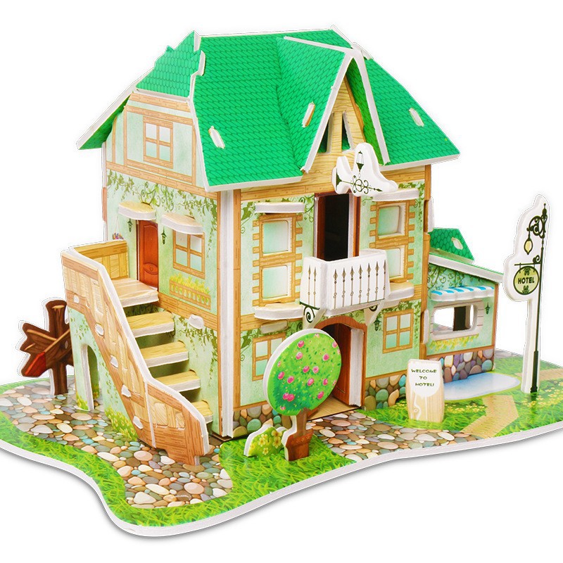 Paper Puzzle Model DIY Children's New 3D Puzzle Model School Gift Paper Colorful Handmade ...