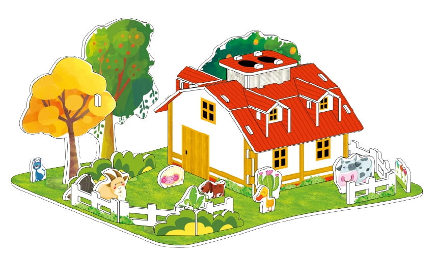 Paper Puzzle Model DIY Children's New 3D Puzzle Model School Gift Paper Colorful Handmade ...