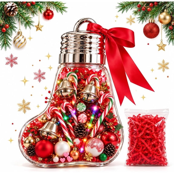 DIY Christmas Bell Gift Box, Fillable Holiday Gift Container | Turn Small Gifts into One Big Surprise with a Fill-Your-Own Christmas Bell Gift Box