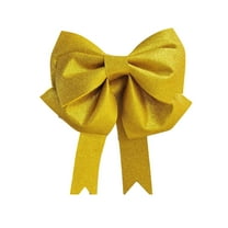 DIY Christmas Bow Decoration, EVA Material Large Festive Bow for Home Party Store Window Backdrop Holiday Decor(Gold)