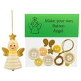 thumbnail image 1 of DIY Christmas Button Ornament Kits - Create Snowman, Santa & Angel with Buttons for Sewing, Crafts & Tree Decor, 1 of 9