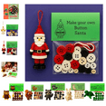 thumbnail image 1 of DIY Christmas Button Ornament Making Set DIY Craft Buttons Kits with Christmas Snowman/Santa/Angel, Gifts for Xmas Tree Hanging Decorations Vintage Christmas Ornaments (Santa Claus), 1 of 9