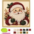 thumbnail image 1 of DIY Christmas Diamond Art with Frame,7.87 X 7.87 IN Xmas Pearl Beads Craft, Christmas Ornaments for Adults, Relaxing & Beginner-Friendly Pearl Diamond Painting Hanging Kit for Home Wall Decor,Santa, 1 of 8
