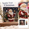 thumbnail image 1 of DIY Christmas Diamond Painting Art Kit with Frame, Vintage Winter Village Pearl Beads Craft for Adults, Starry Night Snowy Scene Gem Art for Home Wall Decor Holiday Handmade Gift Multiple Designs, 1 of 3