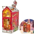 DIY Christmas House 3D Wooden Up Model High Playability In Music Box