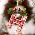 thumbnail image 1 of DIY Christmas Letter Ornament, Personalized Wooden Hanging Decoration for Tree Wall Gift, with Rope for Custom Name Display, 1 of 7