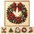 thumbnail image 1 of DIY Christmas Pearl Diamond Art Painting Art Kit with Frame, Cute 3D Christmas Pearl Beads Art Craft for Adults Beginner, Holiday Christmas Wall Decor, Healing Stress-Relieving,D, 1 of 6