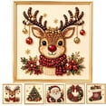 thumbnail image 1 of DIY Christmas Pearl Diamond Art Painting Art Kit with Frame, Cute 3D Christmas Pearl Beads Art Craft for Adults Beginner, Holiday Christmas Wall Decor, Healing Stress-Relieving,C, 1 of 7