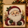 thumbnail image 1 of DIY Christmas Pearl Diamond Art Painting Kit with Frame – Relaxing Craft Set for Beginners, Festive Holiday Home Decor,8x8inch, 1 of 9