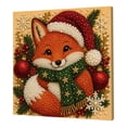 thumbnail image 1 of DIY Christmas Pearl Diamond Painting Art Kit , Christmas Pearl Beads Art Craft for Adults Beginner, Gemstone Diamond Dots Beads for Home Wall Decor, Healing Stress-Relieving （Christmas Fox）, 1 of 3