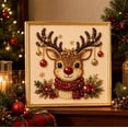 thumbnail image 1 of DIY Christmas Pearl Diamond Painting Art Kit , Christmas Pearl Beads Art Craft for Adults Beginner, Gemstone Diamond Dots Beads for Home Wall Decor, Healing Stress-Relieving, 1 of 6