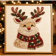 thumbnail image 1 of DIY Christmas Pearl Diamond Painting Art Kit,Cute Mosaic Craft, 3D Pearl Painting Set Raised 3D Sparkling Pearl Art Set to Upgrade Dull Home Wall Decor, 1 of 5