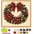 thumbnail image 1 of DIY Christmas Pearl Diamond Painting Art Kit with Frame,7.87 X 7.87 IN Christmas Diamond Art, Christmas Decorations for Adults, Relaxing & Pearl Diamond Painting Hanging for Home Wall Decor,Reindeer, 1 of 8