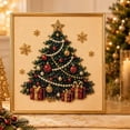 thumbnail image 1 of DIY Christmas Pearl Diamond Painting Art Kit with Frame, All-In-One Bead Craft Tool Pack For Beginners, Calming Leisure Project, Decorative Artwork For Living Room And Hallway Displays, 1 of 6