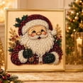 thumbnail image 1 of DIY Christmas Pearl Diamond Painting Art Kit with Frame, All-In-One Bead Craft Tool Pack For Beginners, Calming Leisure Project, Decorative Artwork For Living Room And Hallway Displays, 1 of 6