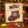 thumbnail image 1 of DIY Christmas Pearl Diamond Painting Art Kit with Frame, All-Inclusive Bead Art Supply Pack For Starters, Stress-Relief Creative Project, Decor Piece For Entryway And Bedroom Layouts, 1 of 6