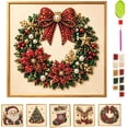 thumbnail image 1 of DIY Christmas Pearl Diamond Painting Art Kit with Frame, Christmas Craft Kit for Adults Beginners, Festive Holiday Wall Decor, Relaxing Winter DIY Craft Gifts, 1 of 7