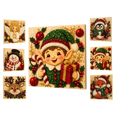 thumbnail image 1 of DIY Christmas Pearl Diamond Painting Art Kit with Frame, Christmas Craft Kit, DIY Pearl Diamond Painting Kit, Holiday Home Wall Decoration Gift(C-Style), 1 of 6