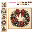 thumbnail image 1 of DIY Christmas Pearl Diamond Painting Art Kit with Frame, Christmas Ornaments for Adults, Relaxing & Beginner-Friendly Pearl Diamond Painting Hanging Kit for Home Wall Decor C, 1 of 6