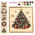 thumbnail image 1 of DIY Christmas Pearl Diamond Painting Art Kit with Frame, Christmas Ornaments for Adults, Relaxing & Beginner-Friendly Pearl Diamond Painting Hanging Kit for Home Wall Decor E, 1 of 6