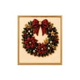 thumbnail image 1 of DIY Christmas Pearl Diamond Painting Art Kit with Frame, Christmas Pearl Beads Art Craft for Adults Beginner, Gemstone Diamond Dots Beads for Home Wall Decor, Healing Stress-Relieving (Wreath-1pcs), 1 of 5