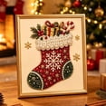 thumbnail image 1 of DIY Christmas Pearl Diamond Painting Art Kit with Frame, Christmas Pearl Beads Art Craft for Adults Beginner for Home Wall Decor, Healing Stress-Relieving, 1 of 8