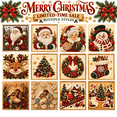 thumbnail image 1 of DIY Christmas Pearl Diamond Painting Art Kit with Frame, Christmas Pearl Beads Art Craft for Adults & Beginners, Gemstone Diamond Dots Beads Painting for Home Wall Decor, 1 of 8