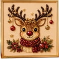 thumbnail image 1 of DIY Christmas Pearl Diamond Painting Art Kit with Frame, Christmas Pearl Beads Art DIY Christmas Pearl Diamond Painting Art Kit Gemstone Diamond Dots Beads for Home Wall Decor, 1 of 7
