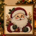 thumbnail image 1 of DIY Christmas Pearl Diamond Painting Art Kit with Frame, DIY 3D Pearl Art Craft Kit, Holiday Christmas Wall Decor, Handmade Home Decoration Gift for Adults, 1 of 6