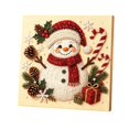 thumbnail image 1 of DIY Christmas Pearl Diamond Painting Art Kit, Holiday Diamond Dots Beads Art Craft Set for Adults Beginner, Handmade Hanging Kit for Home Wall Decor (Snowman), 1 of 1