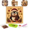 thumbnail image 1 of DIY Christmas Pearl Diamond Painting Art Kit with Frame Home Wall Decor Art Craft Kit Holiday Christmas Wall Decor Handmade Home Decoration Gift,B, 1 of 5
