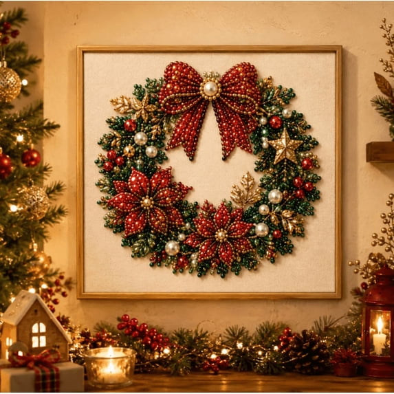 DIY Christmas Pearl Diamond Painting Art Kit