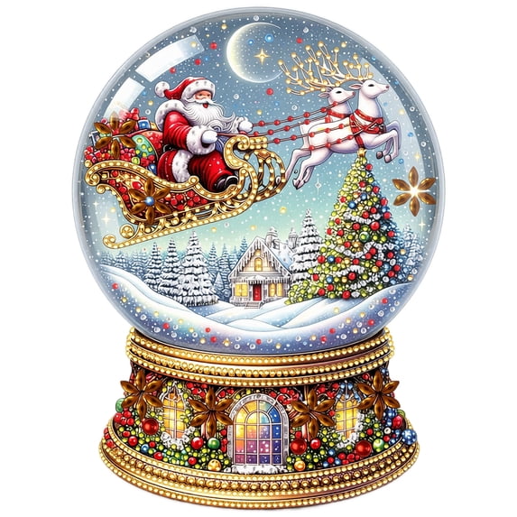 DIY Christmas Pearl Diamond Painting Kit, 8D Pearl Art Craft for Adults and Beginners, Christmas Wall Decor, Holiday Gifts, Six Christmas Design Options