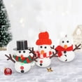 thumbnail image 1 of DIY Christmas Snowman Kit, Mini Snowman Craft Set, Family Snowman Building Activity for Winter Holiday Decorations, Portable and Durable Tabletop Snowman Figurines, 1 of 9