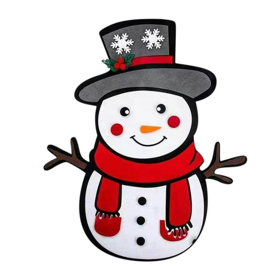 DIY Christmas Snowman Pendant Set - Holiday Decorations with Cute Ornaments, Snowflakes, Hats, and Scarves for Festive Home Decor